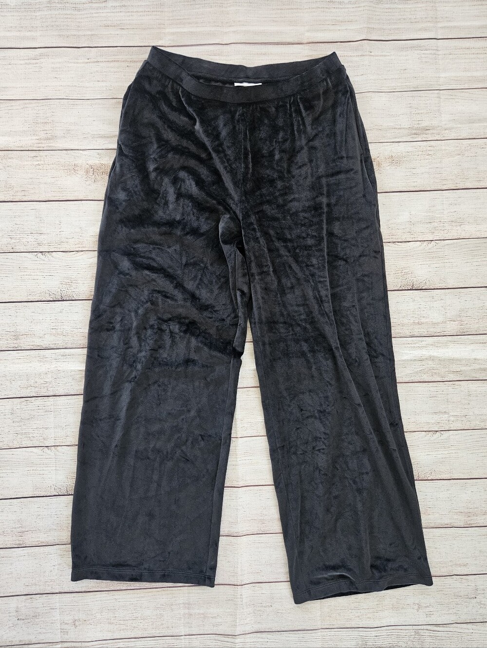 Charter Club Black Velour Lounge Pants